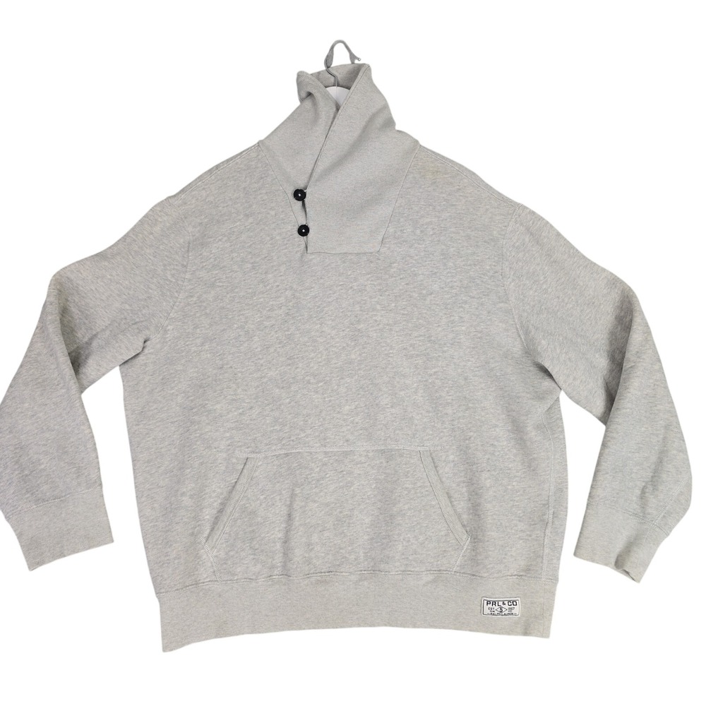Polo Ralph Lauren‎ Mens Shawl Sweatshirt XXL Heather Grey Preppy